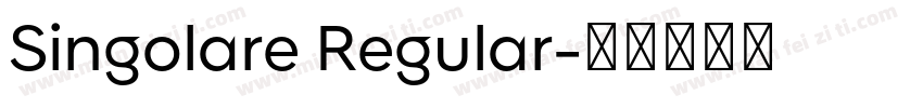 Singolare Regular字体转换
